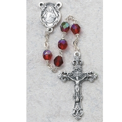 6MM RUBY/JULY ROSARY