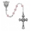 3MM PINK GLASS ROSARY