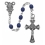 5MM BLUE GLASS ROSARY