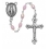 PINK PEARL BABY ROSARY/BOXED