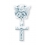 Praying Angel Pin with a Sterling Silver Baby Cross