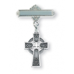 Sterling Silver Baby Celtic Cross Pin