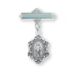 Sterling Silver Baby Miractulous Medal