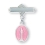 Sterling Silver Pink Enameled Baby Miraculous Pin 