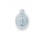 1/2" Sterling Silver Oval Miraculous Medal with 13" Chain