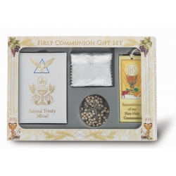 GIRL'S DELUXE FIRST COMMUNION 6-PIECE GIFT SET 