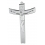 SILVER PLATED CONTEMPORARY CRUCIFIX