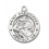 PEWTER ST. CHRISTOPHER ROUND PENDANT